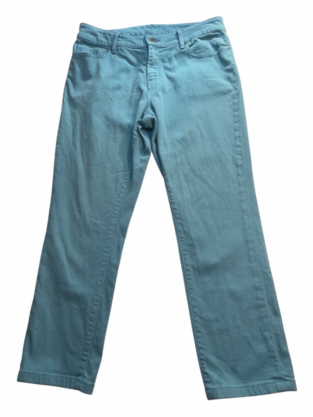 L.L. Bean Women's Pale Blue Straight-Leg Jeans Size 8P